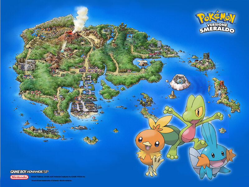 Pokémon Emerald Version map