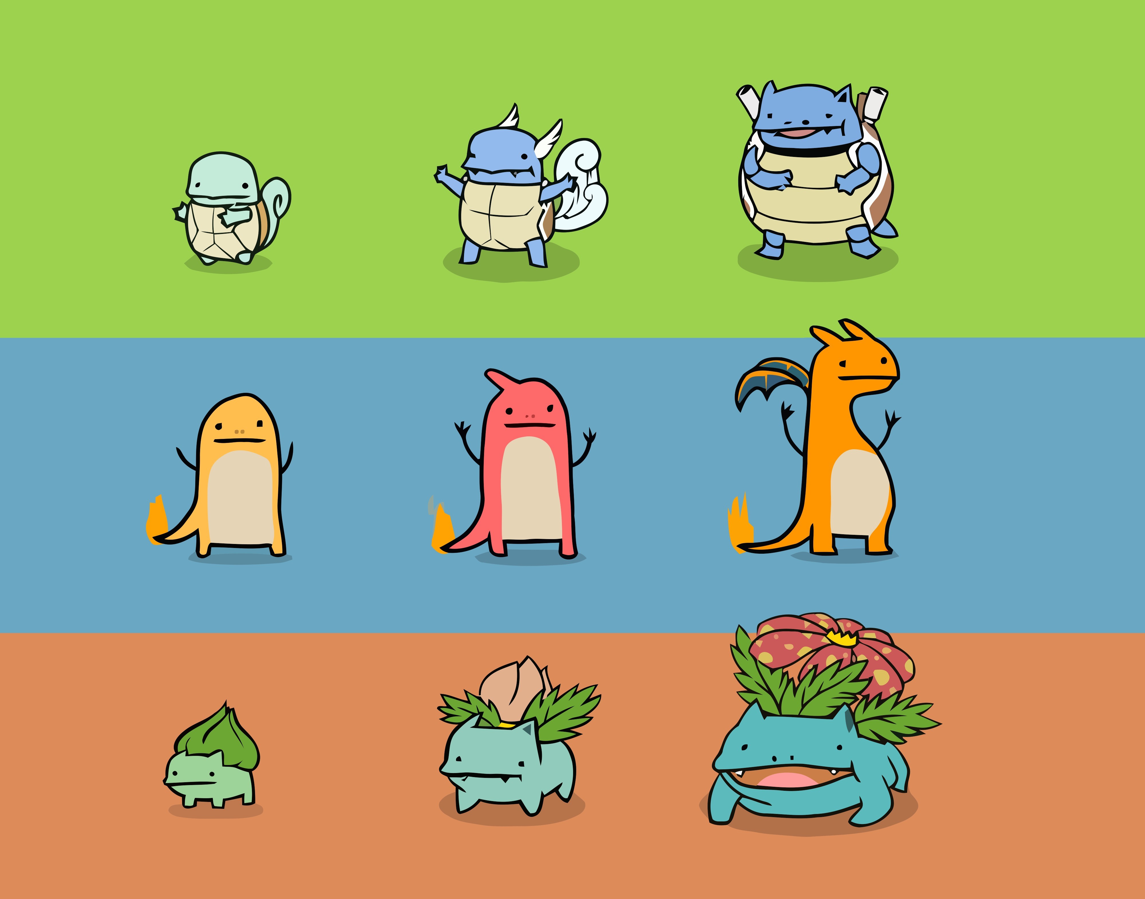 Pokémon evolution art