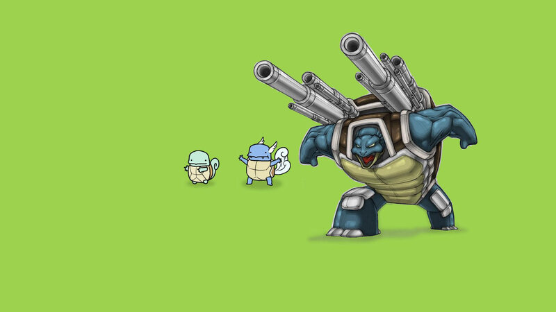 Pokémon evolution with weapons