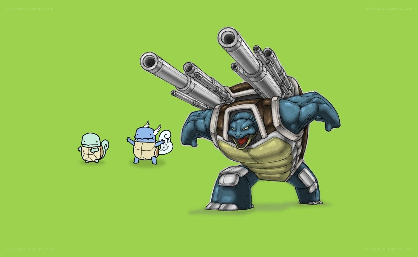Pokémon evolution with weapons