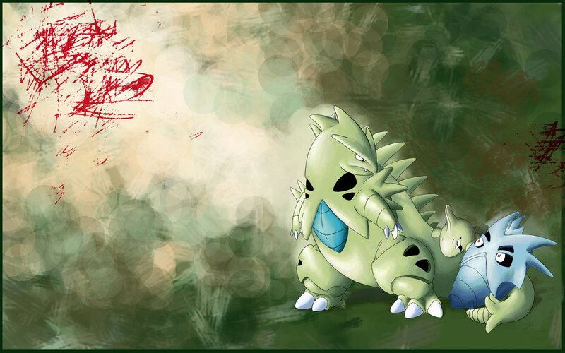 Pokémon family in forest
