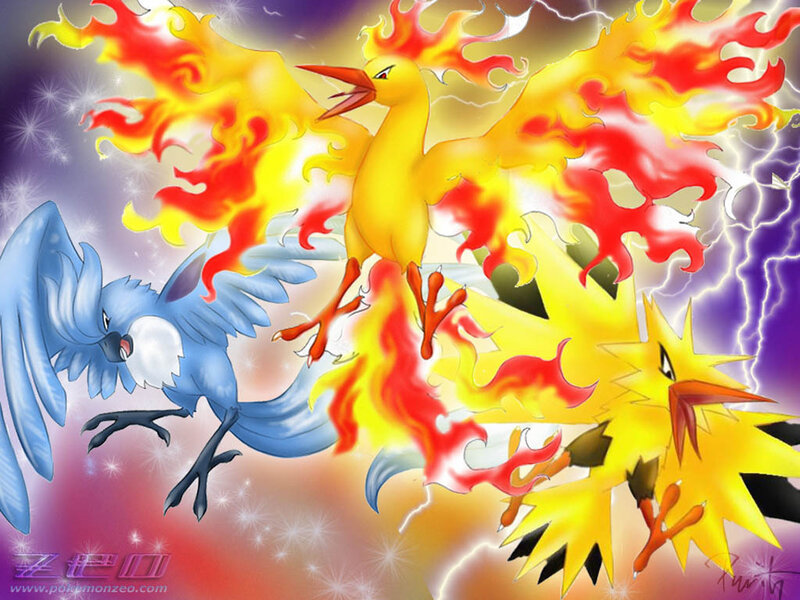 Pokémon fire and ice battle