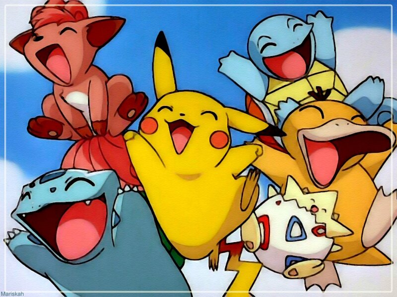 Pokémon friends laughing together