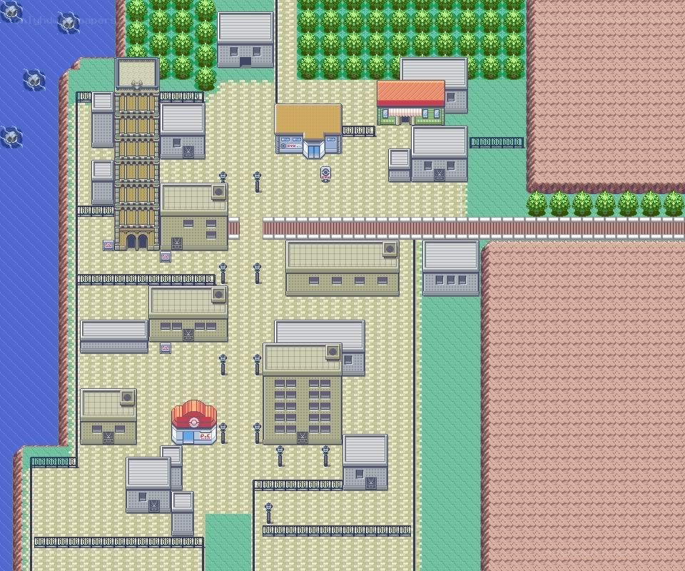 Pokémon game town map