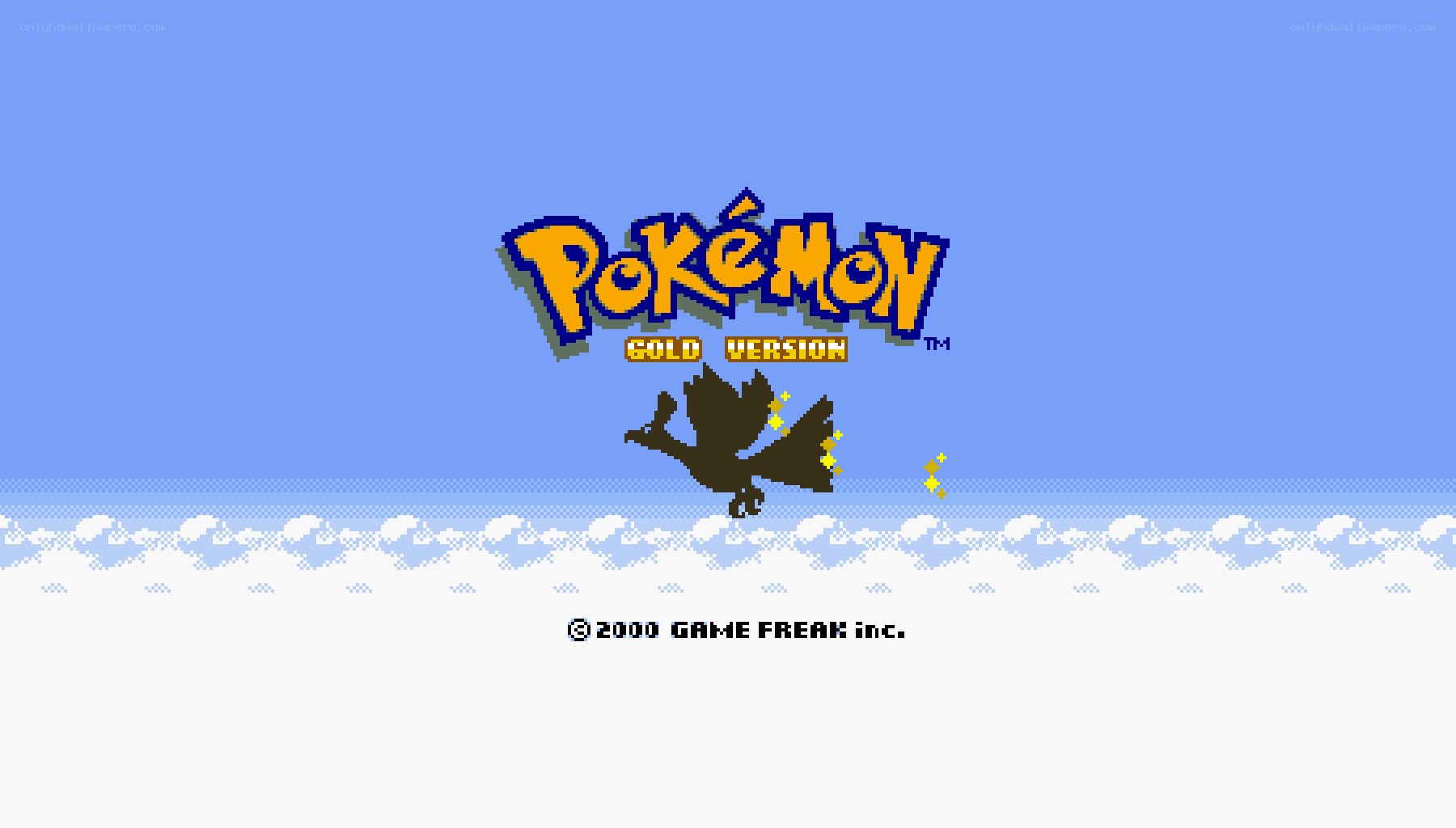 Pokémon Gold Version title screen