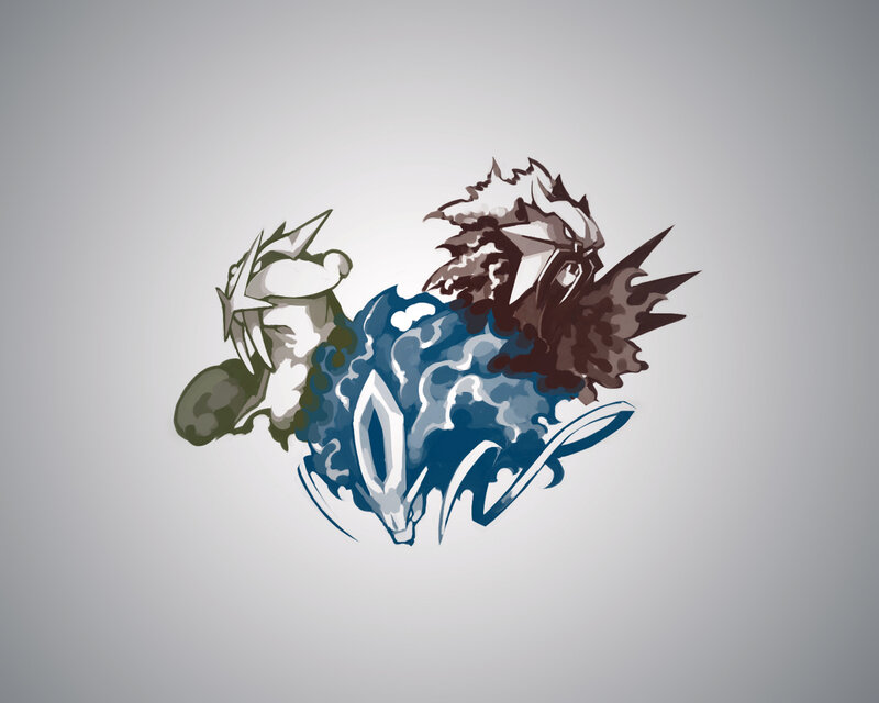 Pokémon Groudon and Kyogre artwork