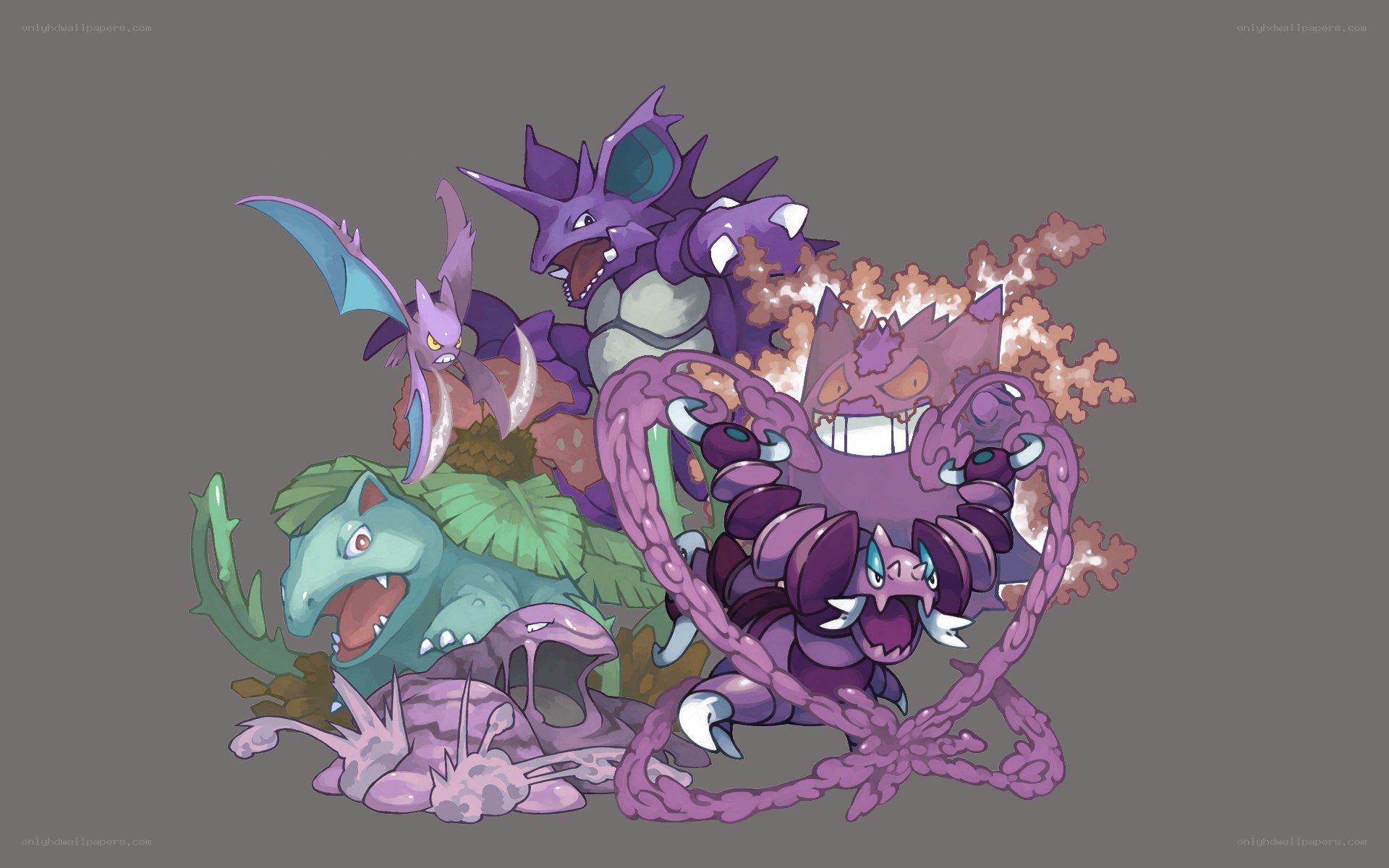 Pokémon group illustration