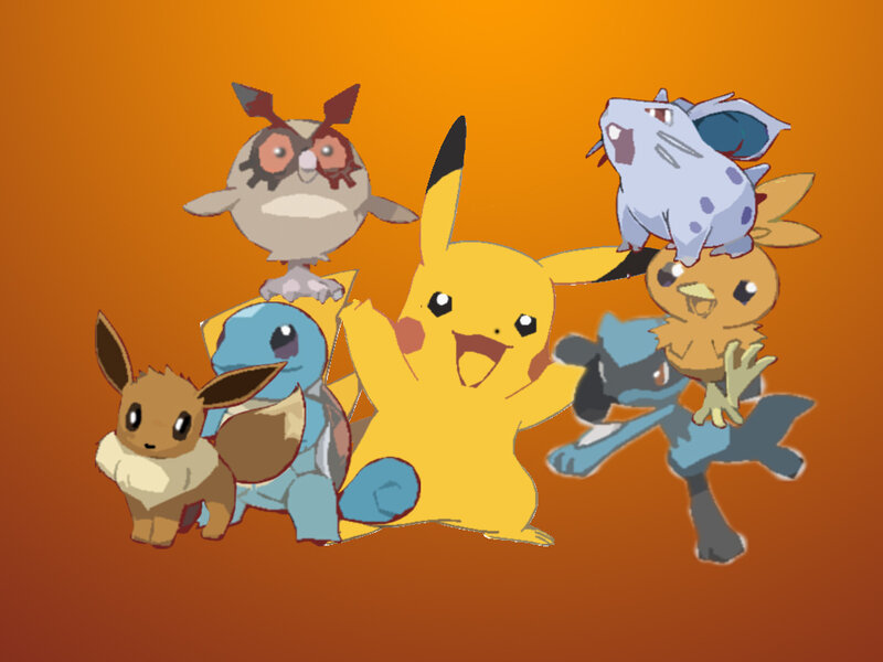 Pokémon group portrait