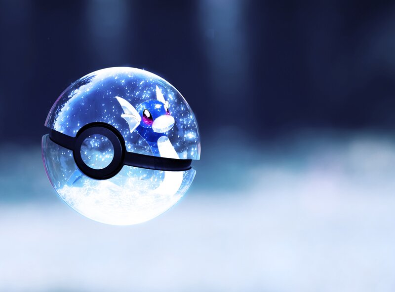 Pokémon in a Poké Ball