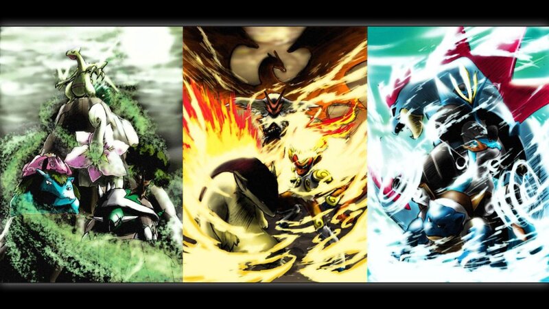 Pokémon in Battle — Green, Dramatic
