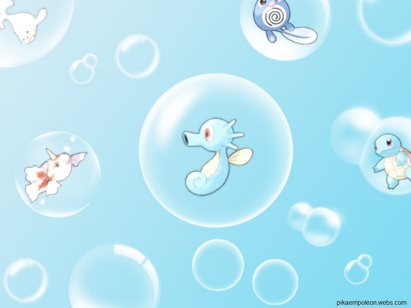 Pokémon in bubbles wallpaper