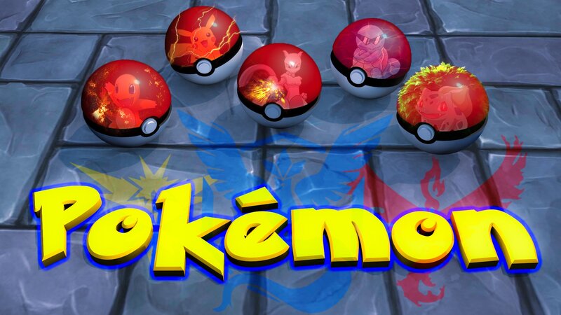 Pokémon in Poké Balls — Yellow