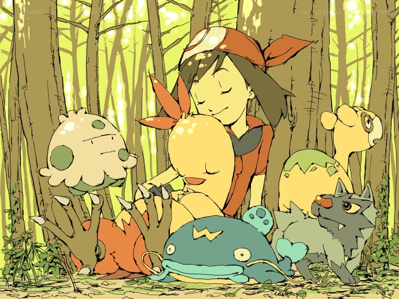 Pokémon in the forest