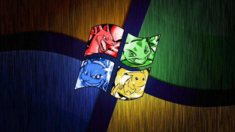 Pokémon in Windows Logo