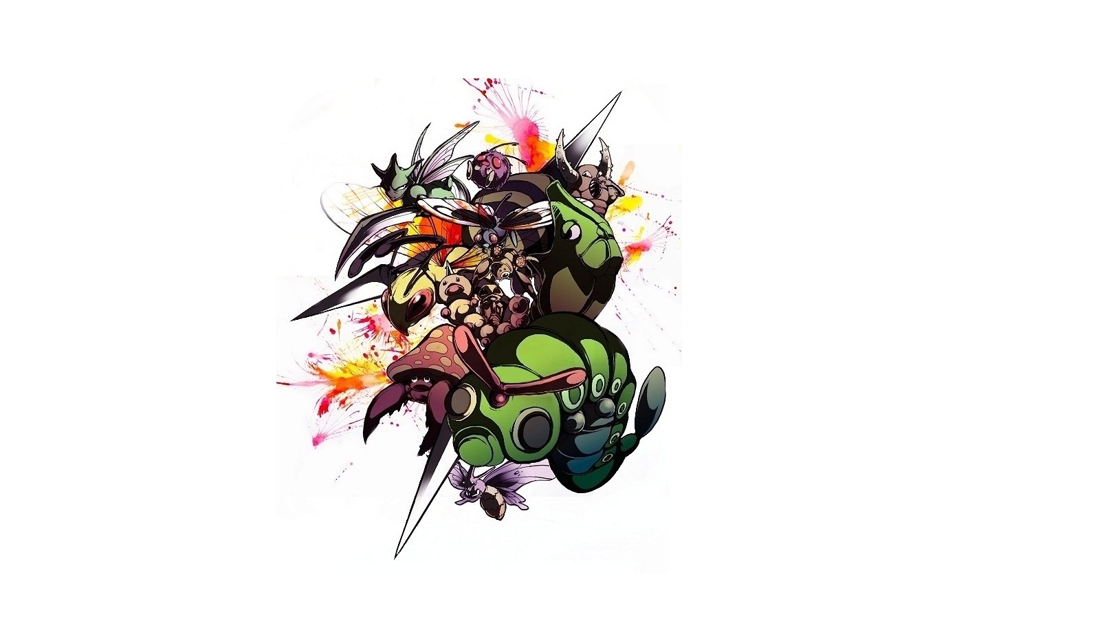 Pokémon insect group artwork