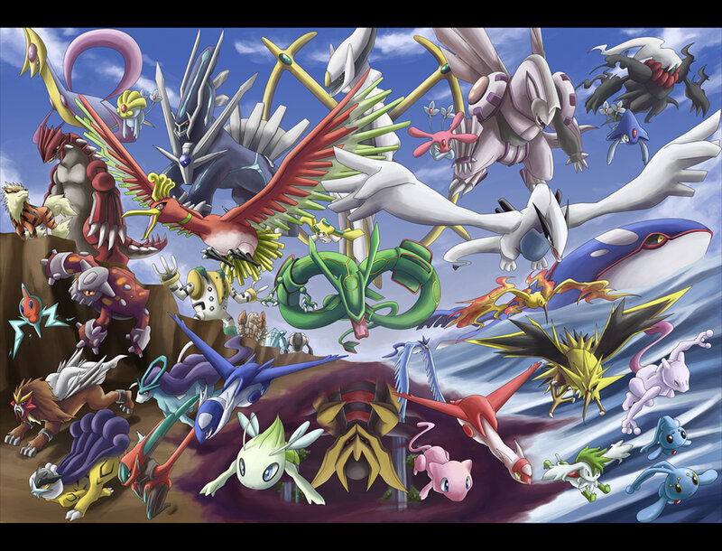 Pokémon legendary and mythical creatures