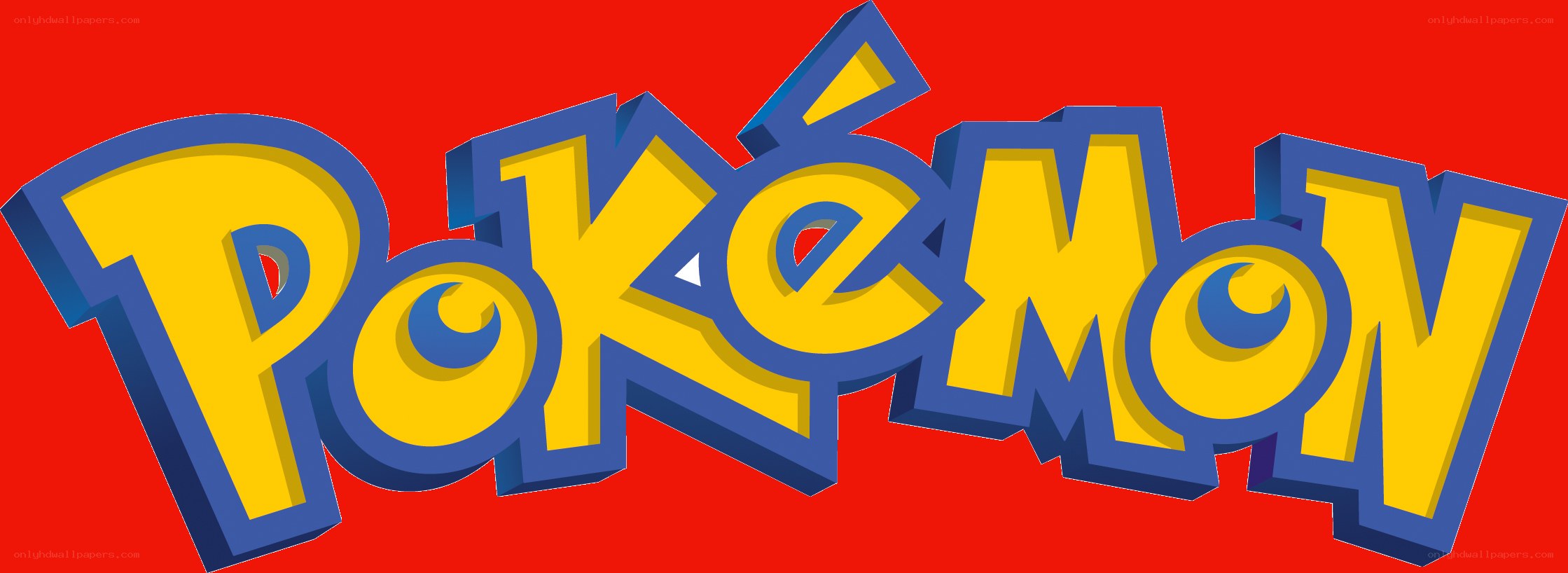 Pokémon logo on red background