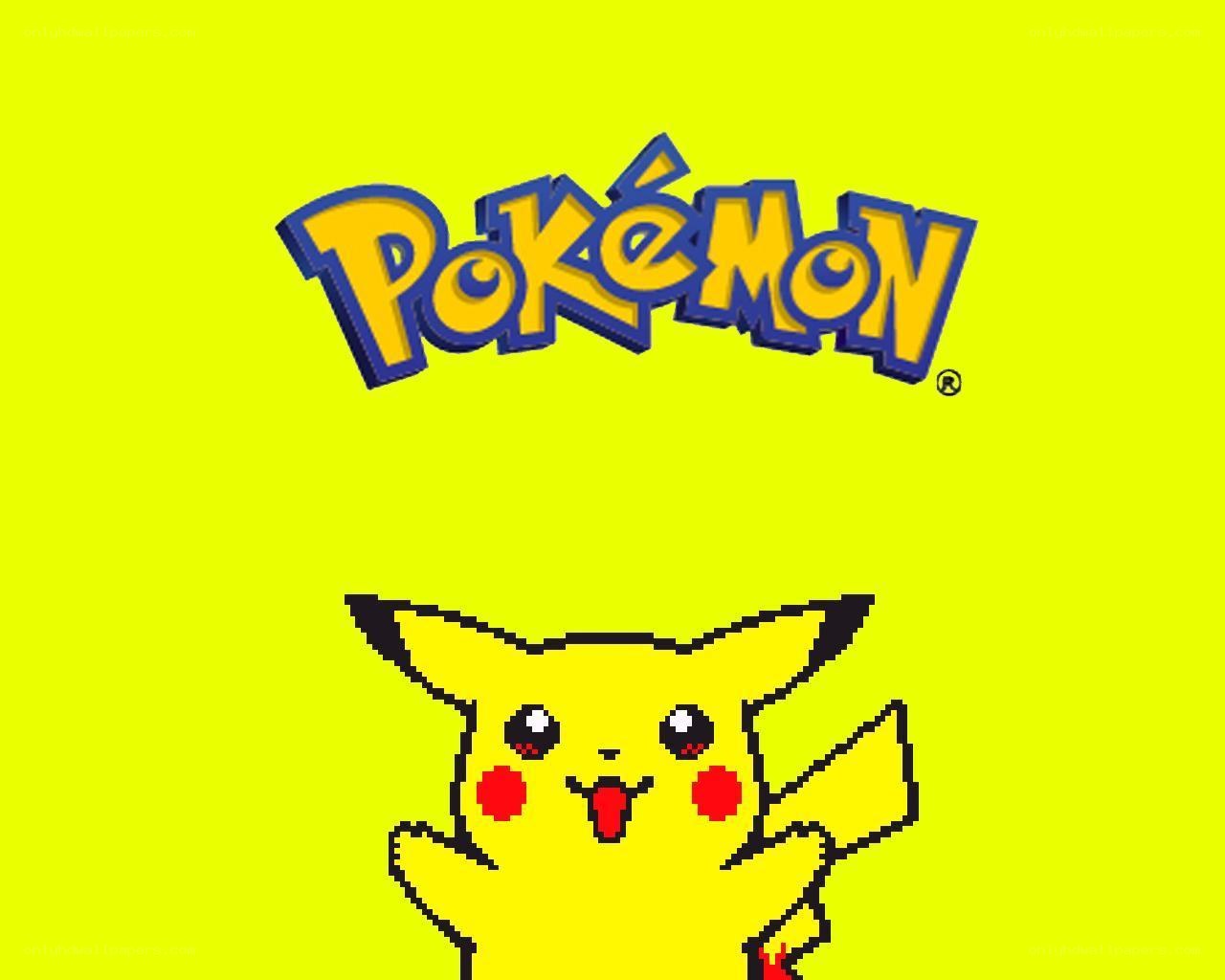 Pokémon logo with Pikachu