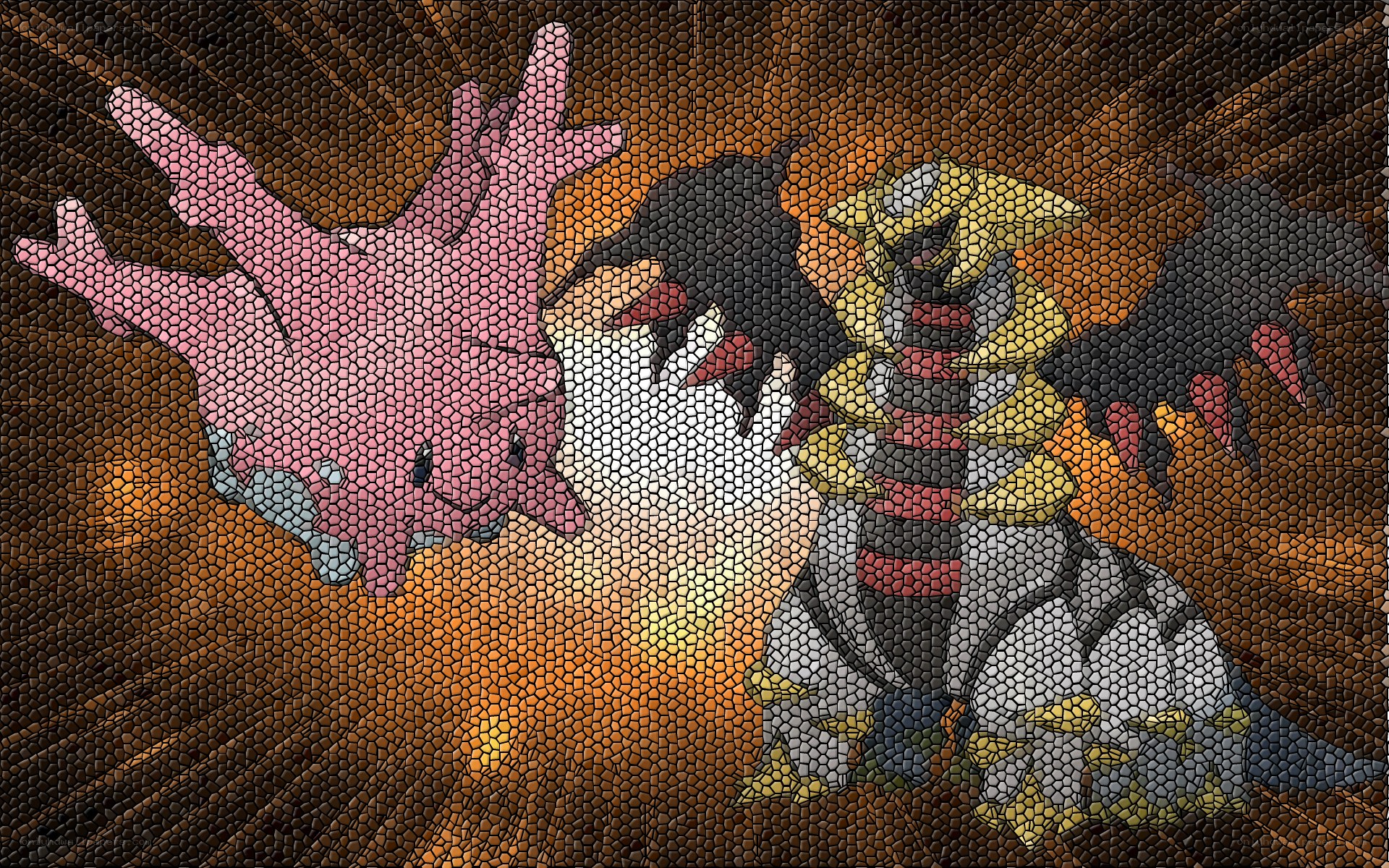 Pokémon mosaic artwork