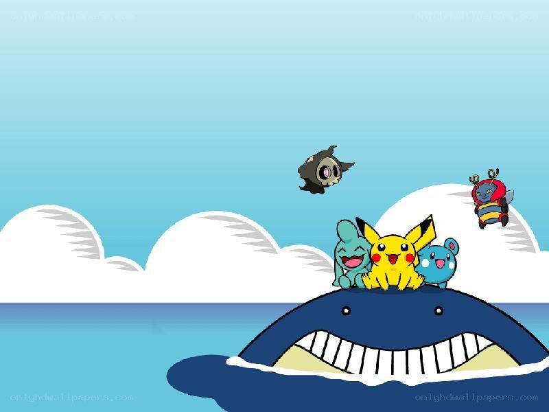 Pokémon on a whale