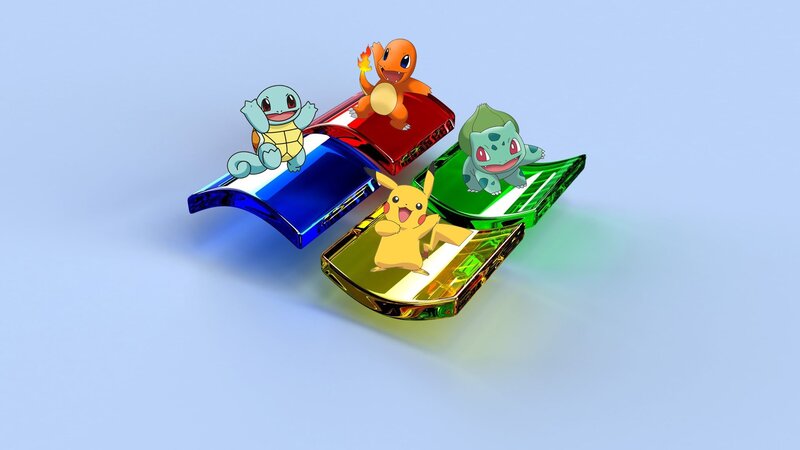 Pokémon on Colored Platforms
