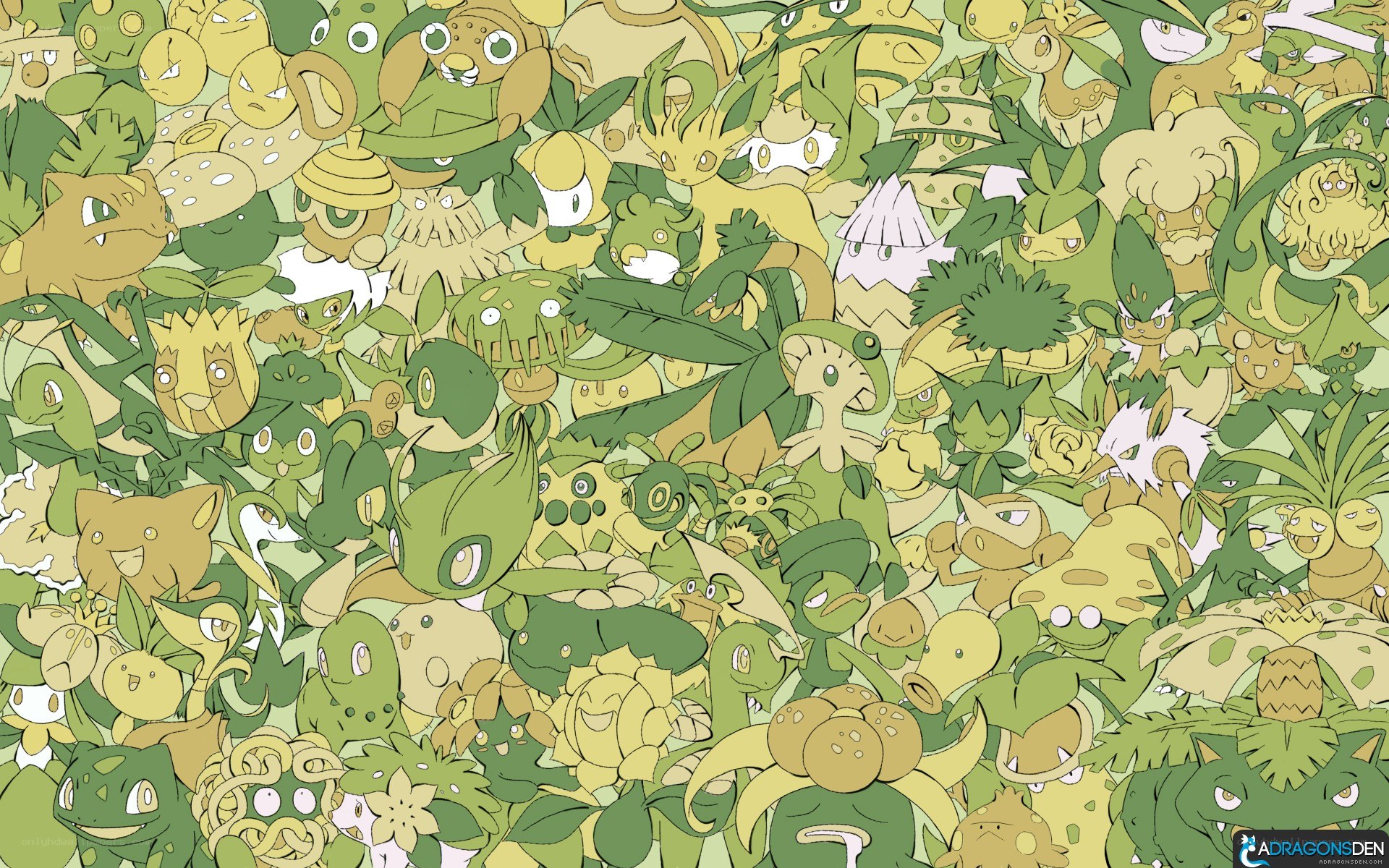Pokémon plant-type creatures