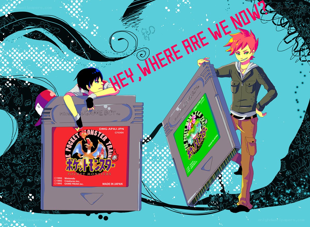 Pokémon Red and Green characters