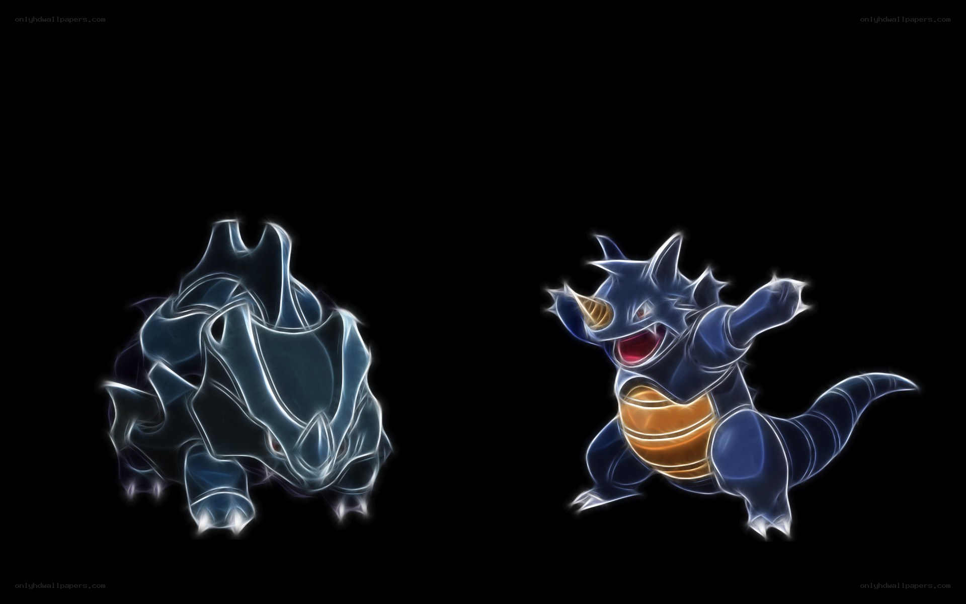 Pokémon Rhydon and Rhyperior