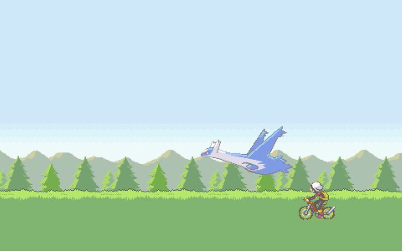 Pokémon rider with Latias