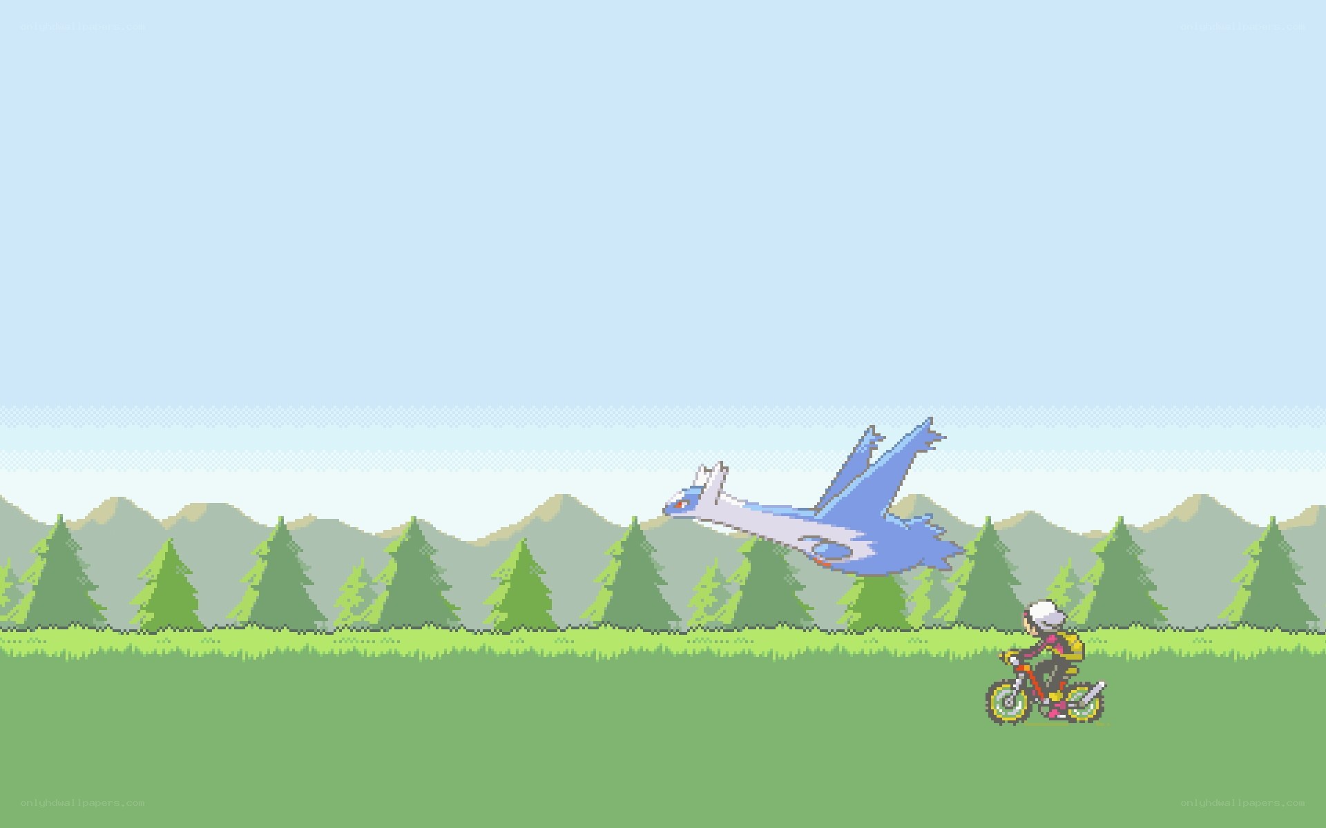Pokémon rider with Latias