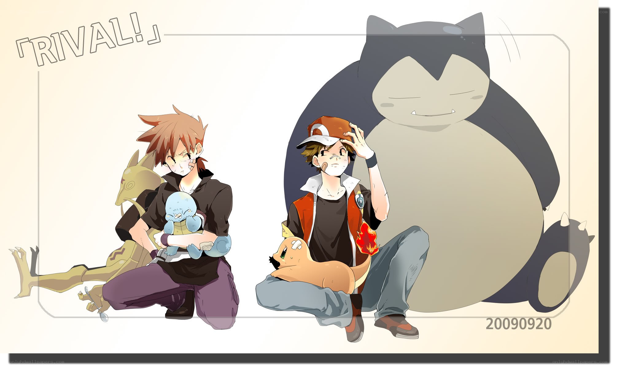 Pokémon rivals artwork