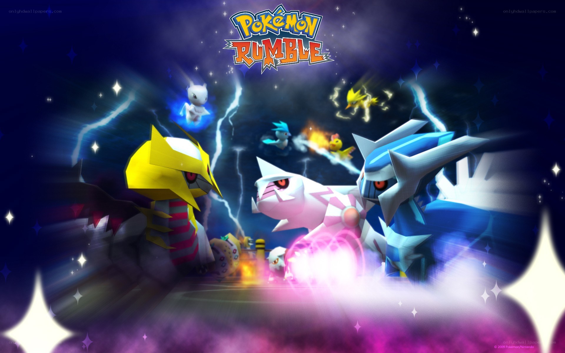 Pokémon Rumble battle scene