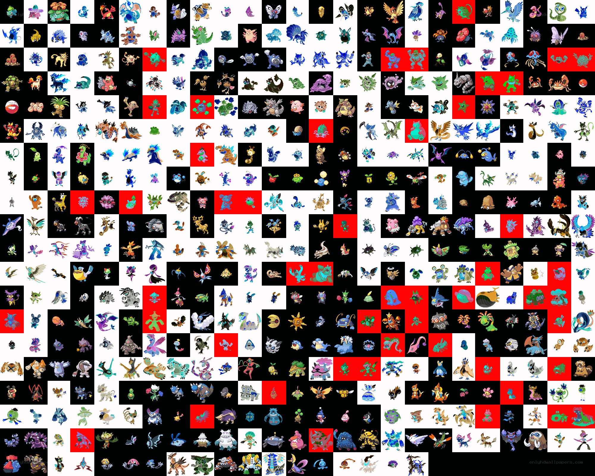 Pokémon sprite collection