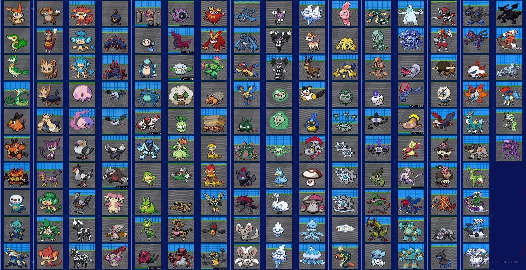 Pokémon sprite collection