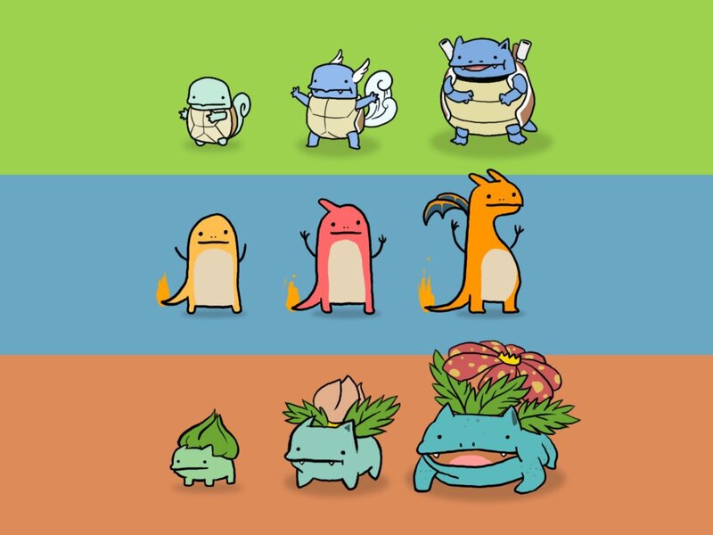 Pokémon starter evolution