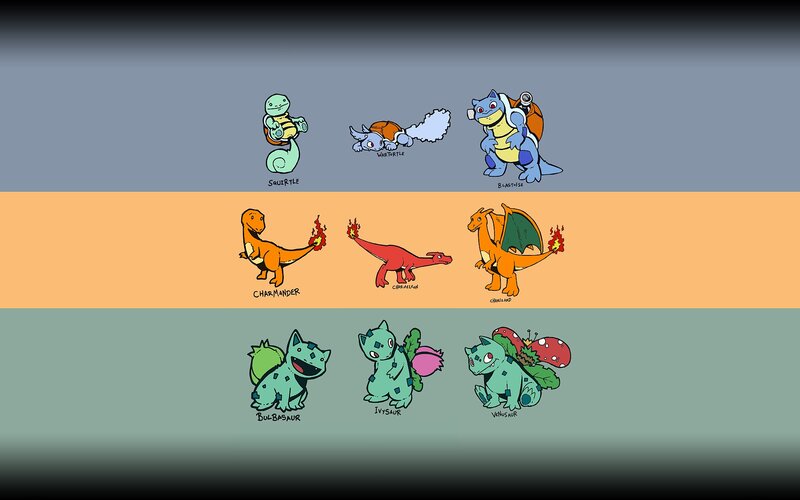 Pokémon Starter Evolution — Gray