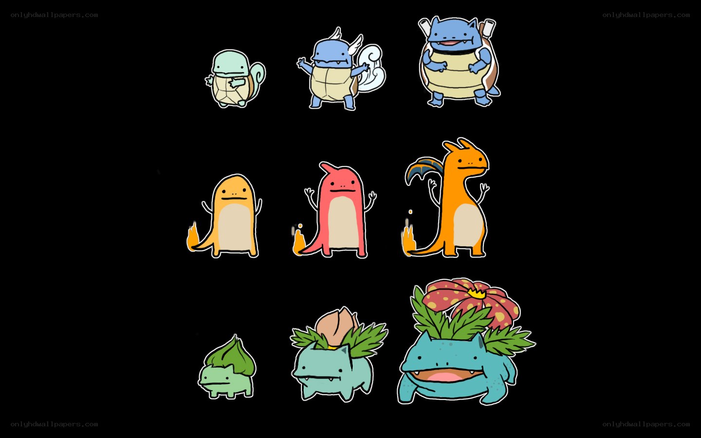 Pokémon starter evolution line