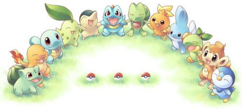 Pokémon Starter Pokémon — Green, Playful