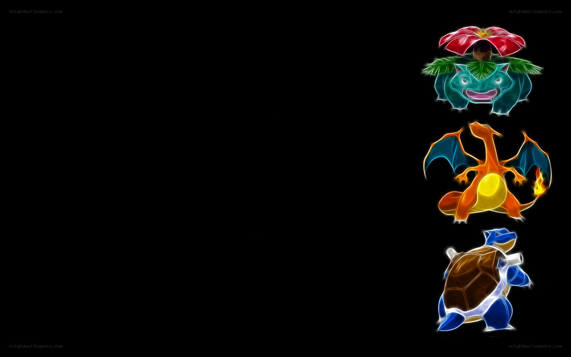 Pokémon starter trio