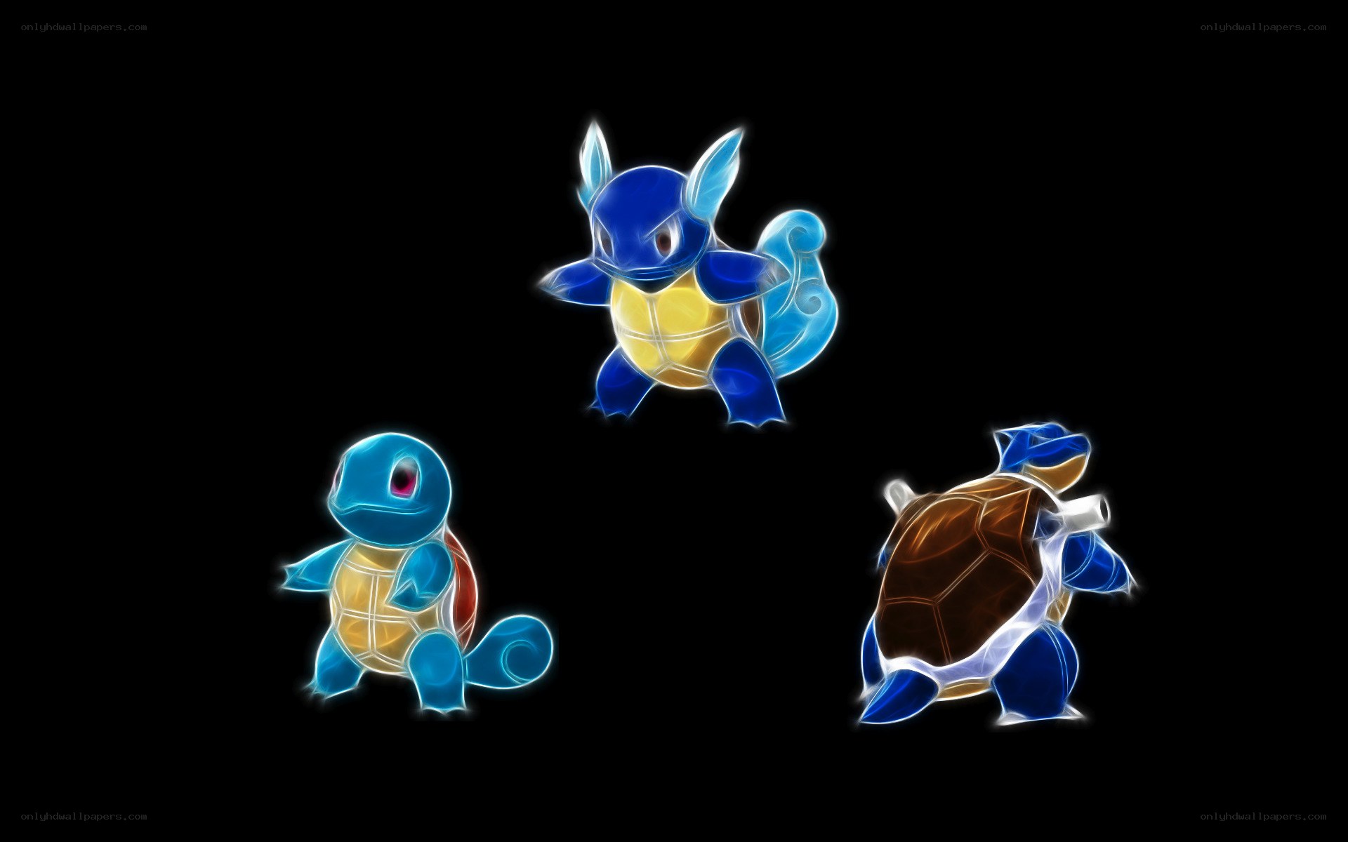 Pokémon starter trio