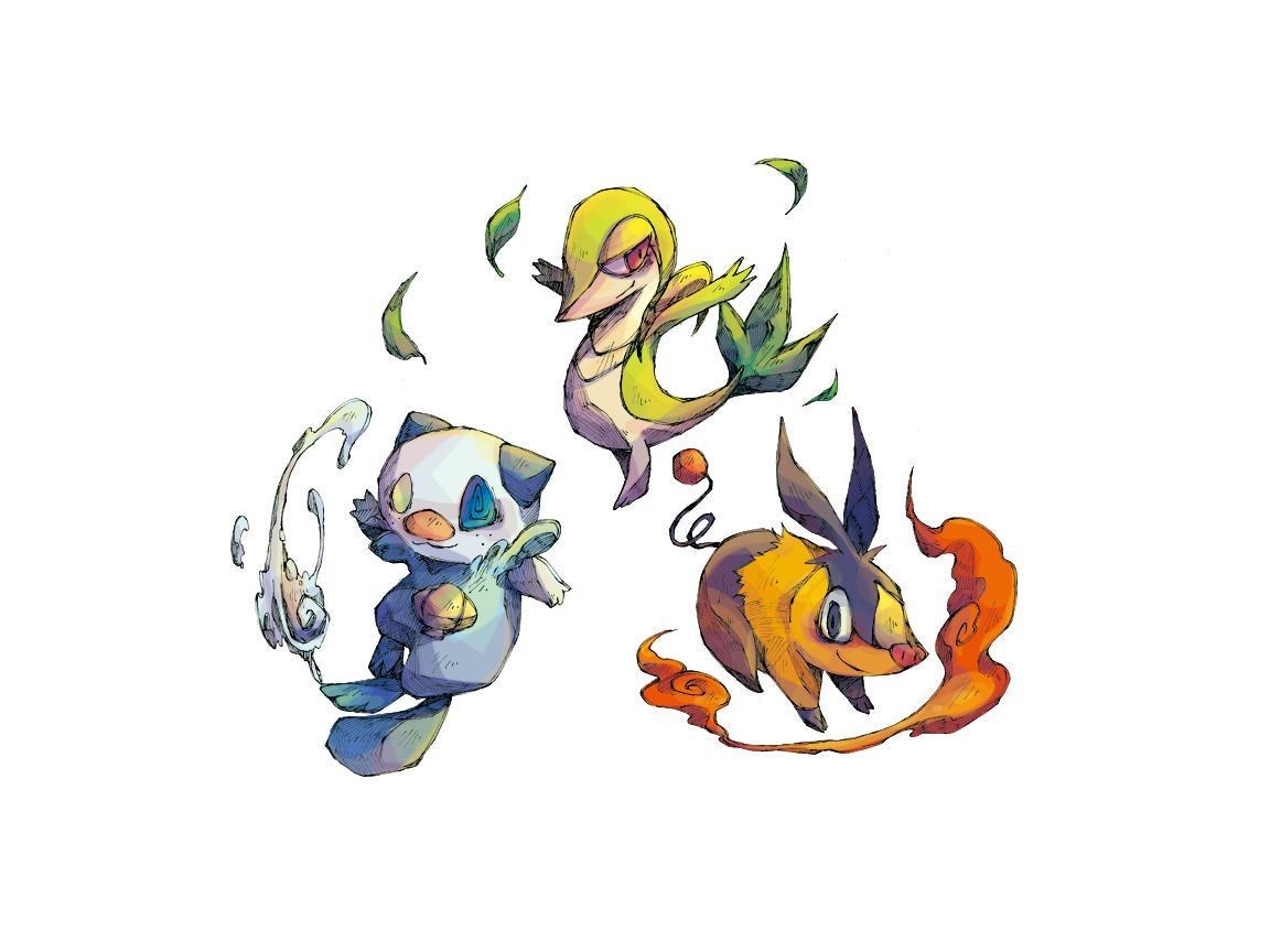 Pokémon starter trio