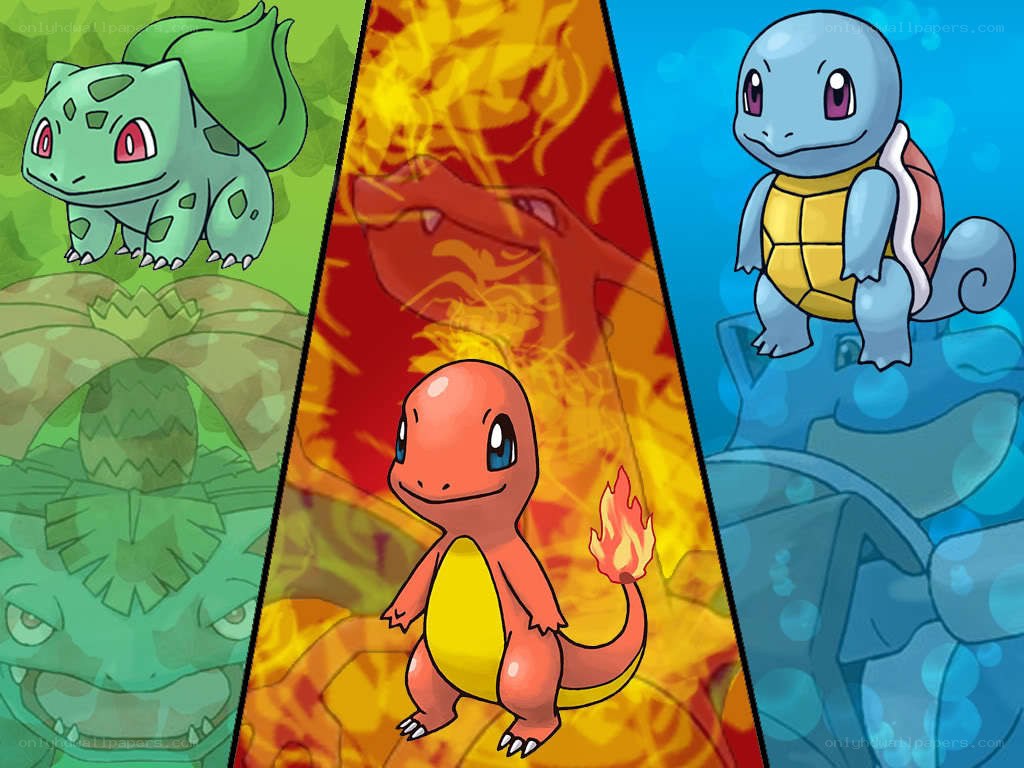 Pokémon starter trio