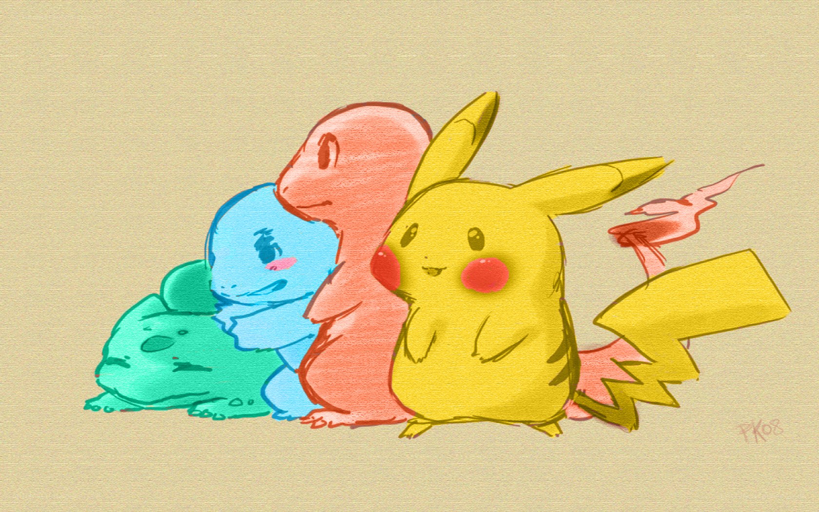 Pokémon starter trio