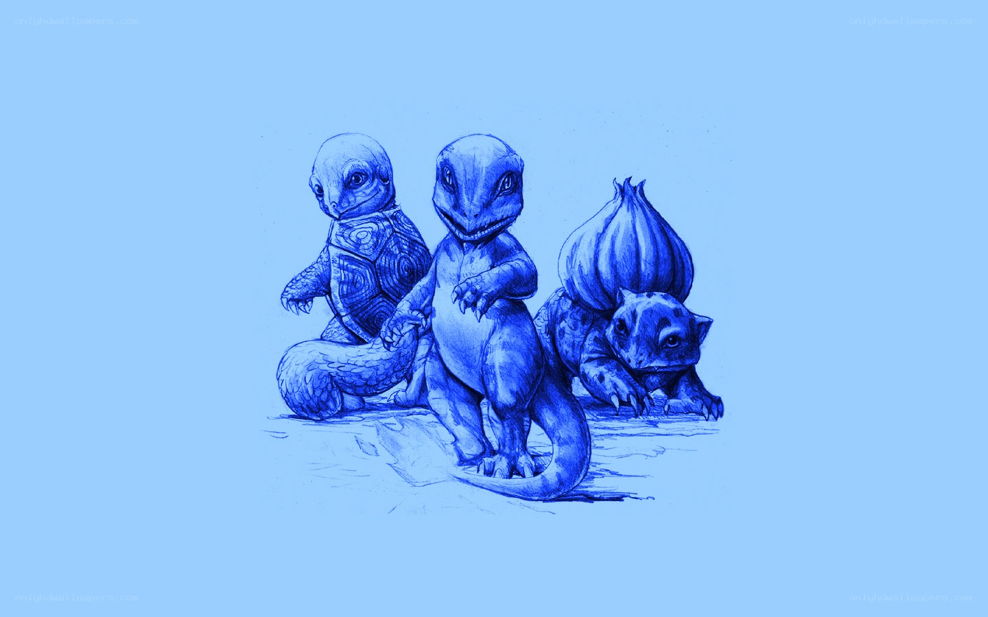Pokémon starter trio