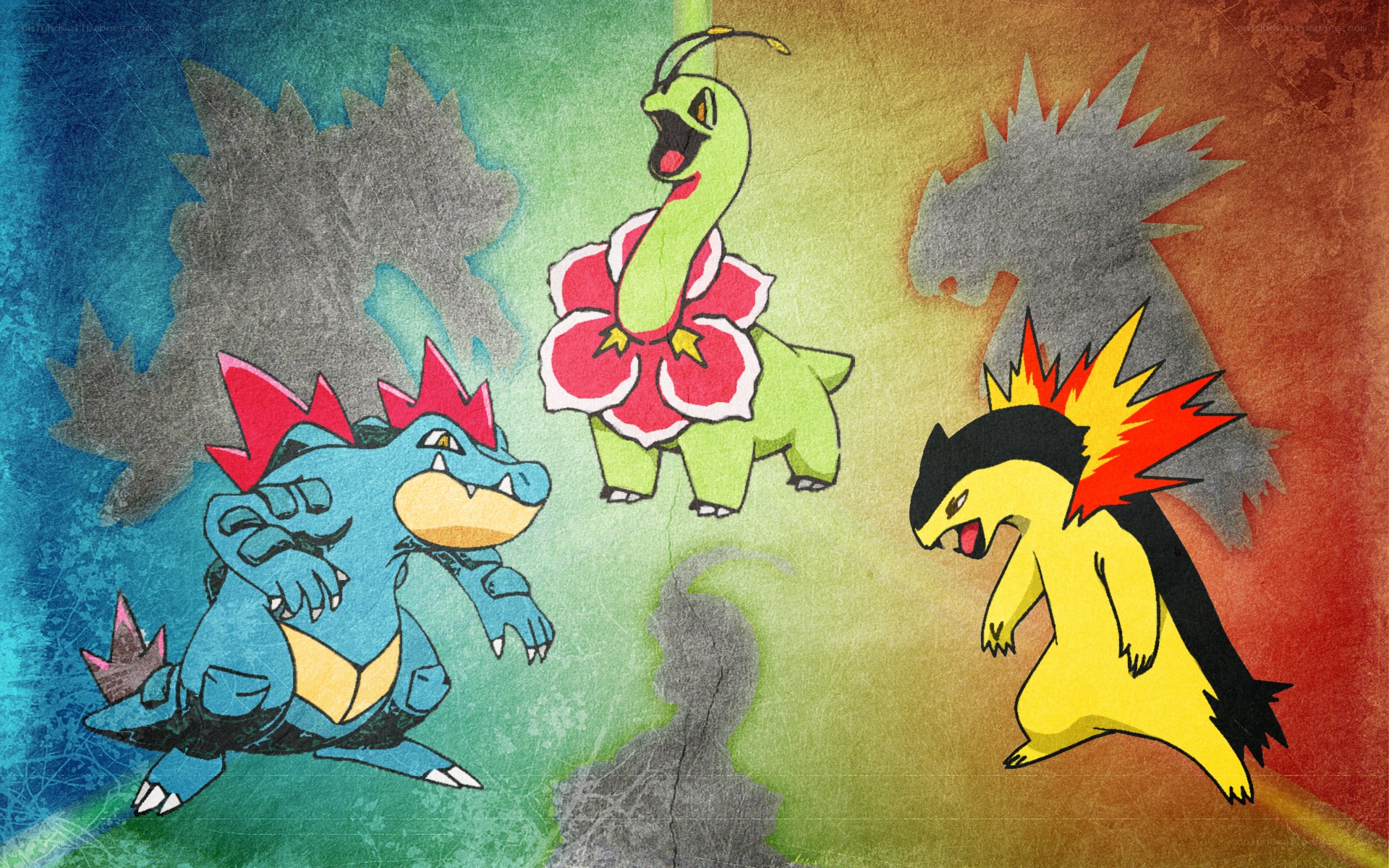 Pokémon starter trio