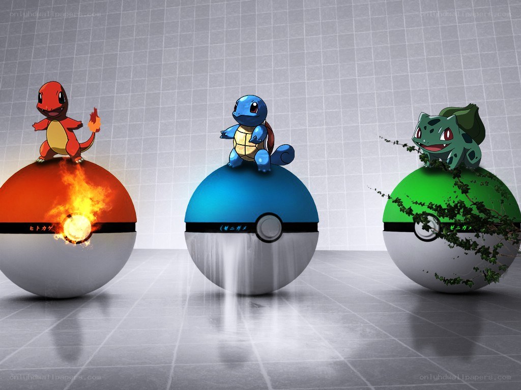 Pokémon starter trio