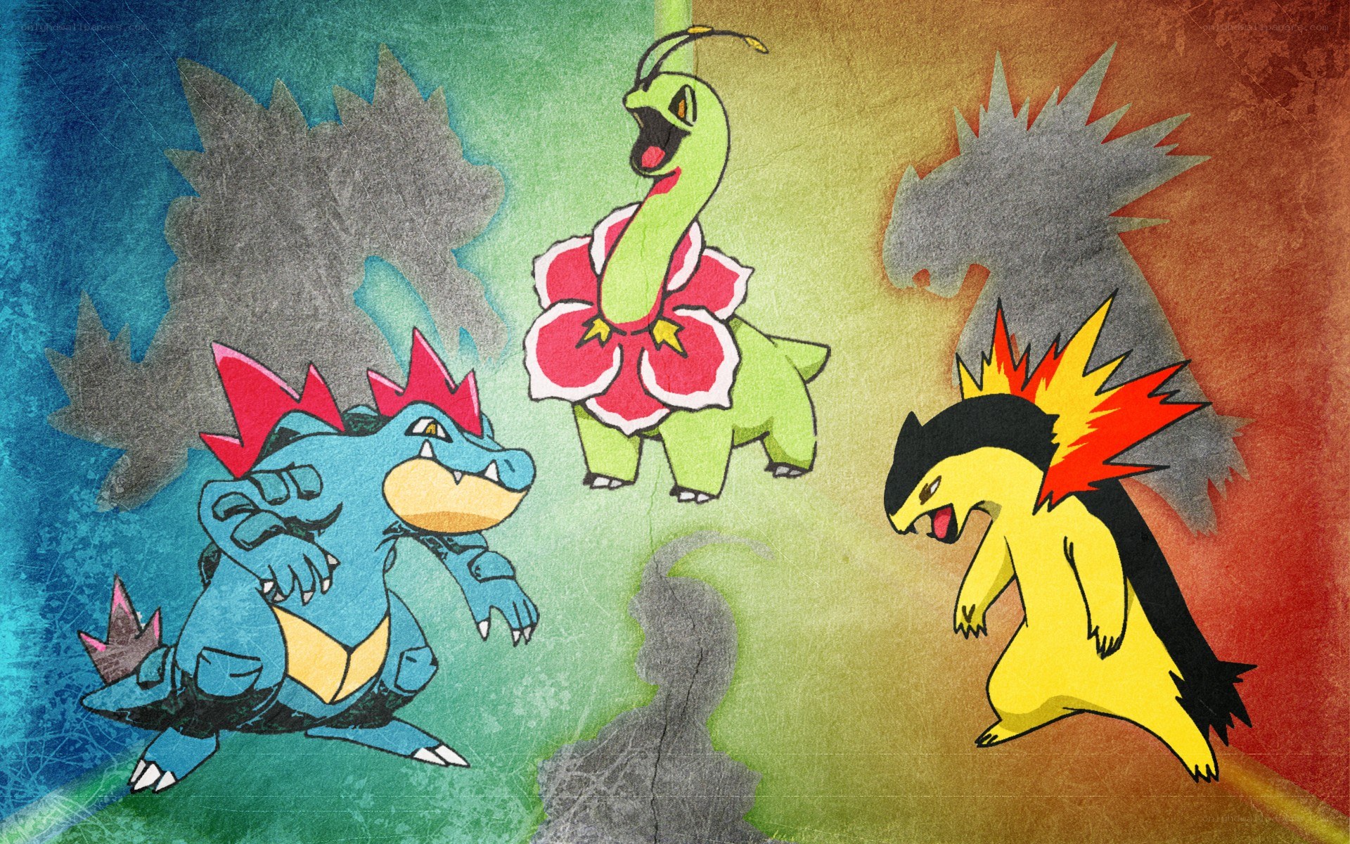 Pokémon starter trio