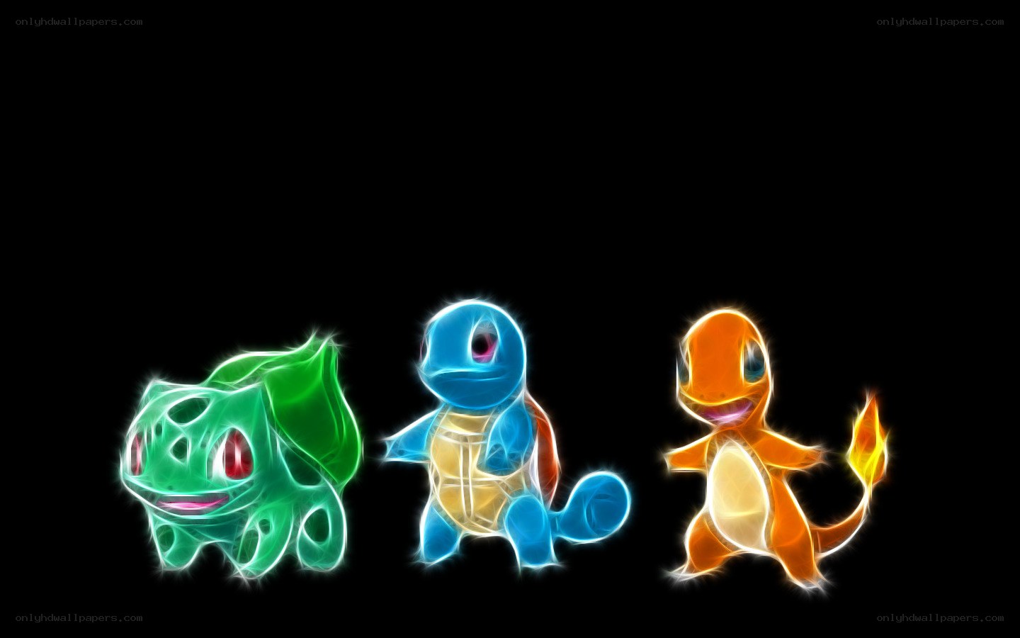 Pokémon starter trio