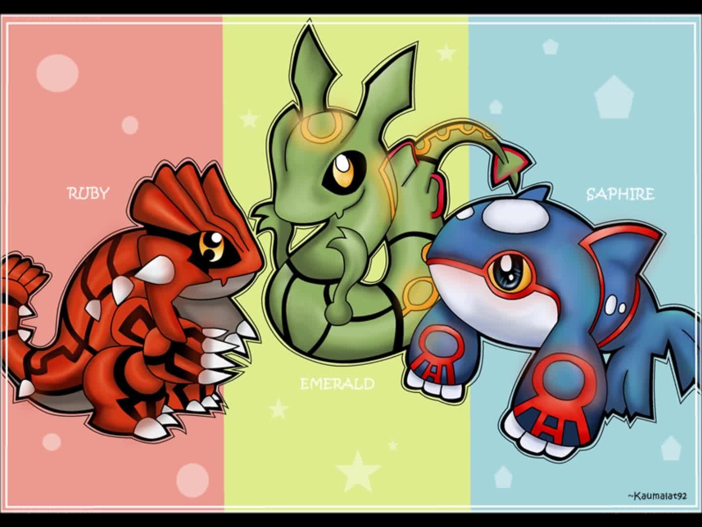 Pokémon starter trio