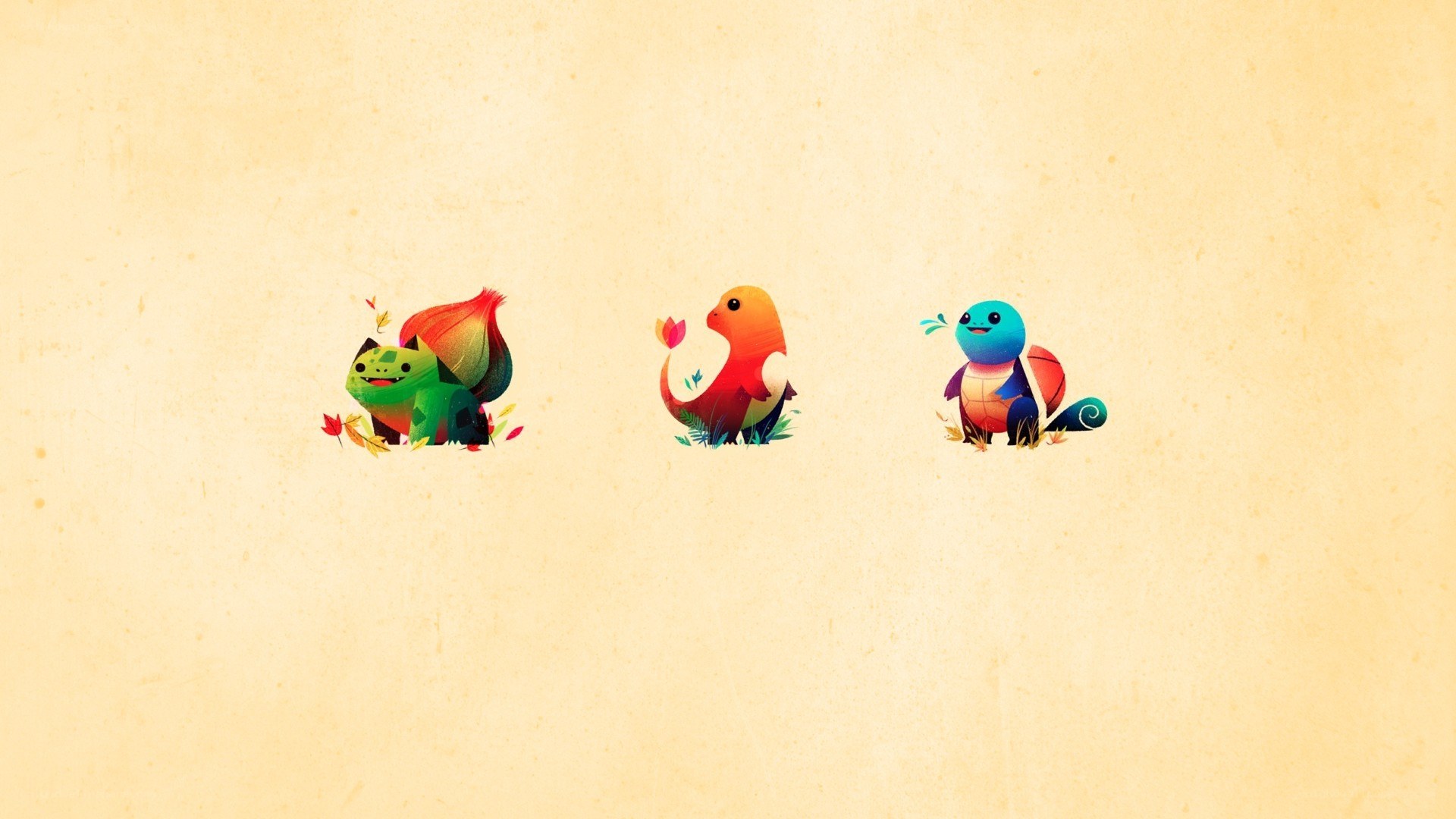 Pokémon starter trio